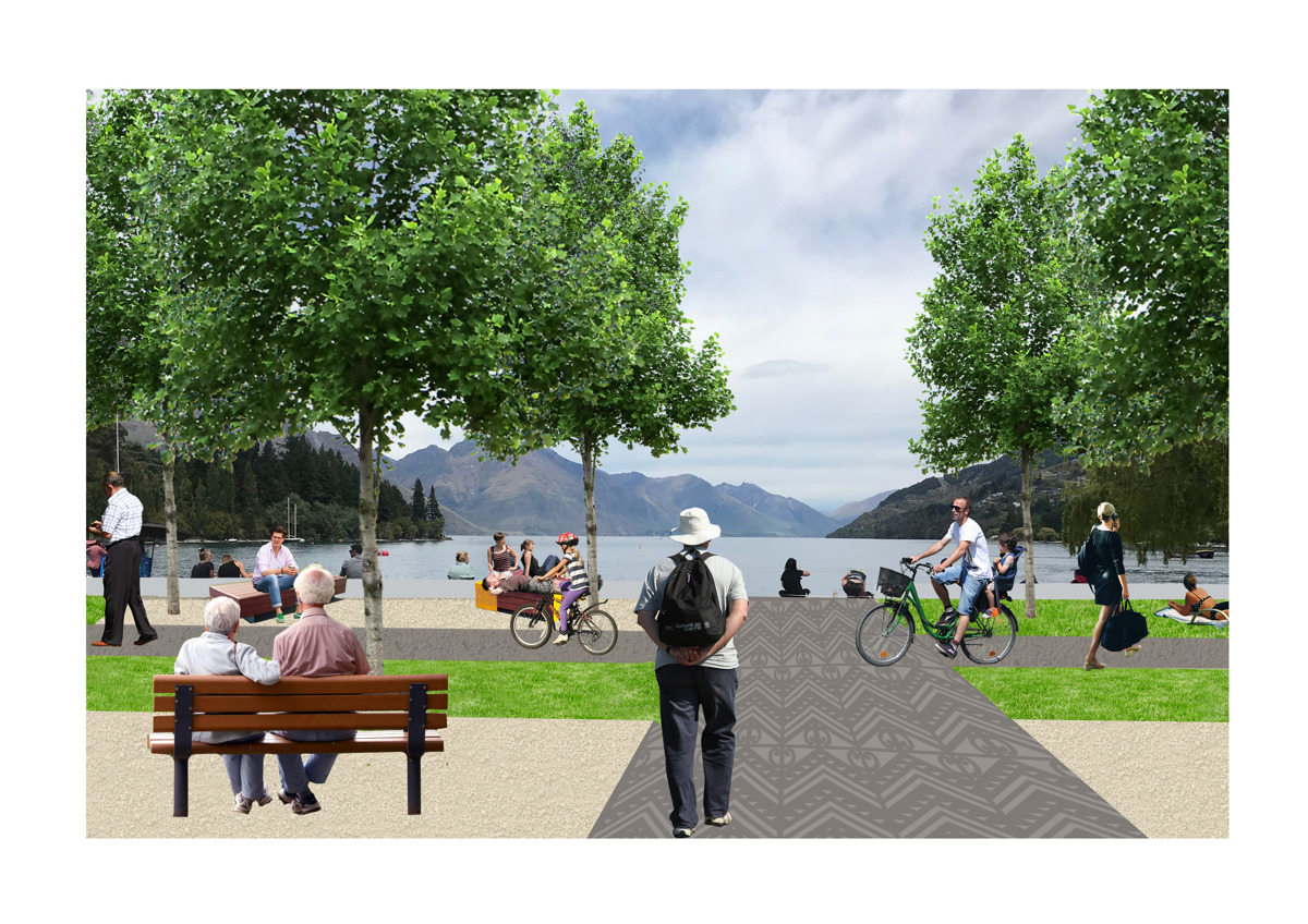 Marine Parade design concept for path to lake